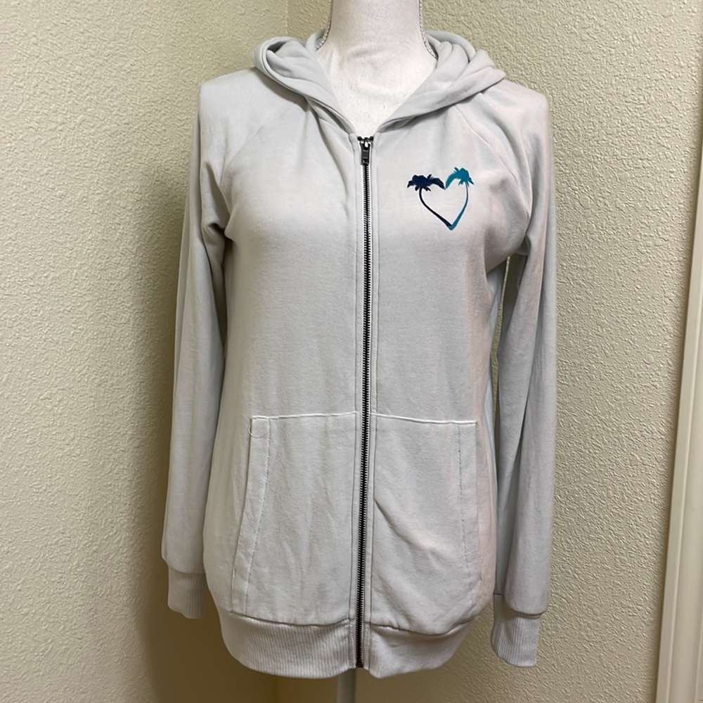 CHASER Cloth Vacation Club Zip Up Hoodie Jacket - Picture 7 of 9